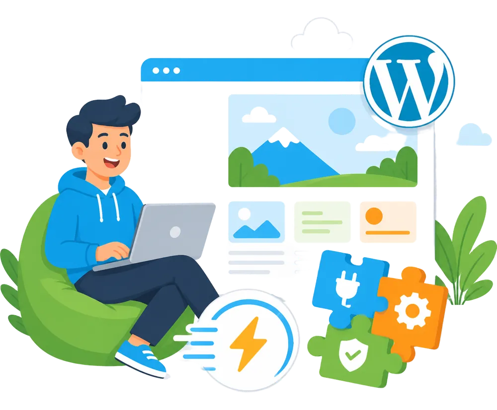 Writer publishing a hosting guide on a laptop